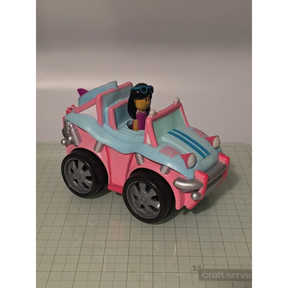 Race or‎ Chase Friction Go Go Surf Blue Pink Rolling Car 9